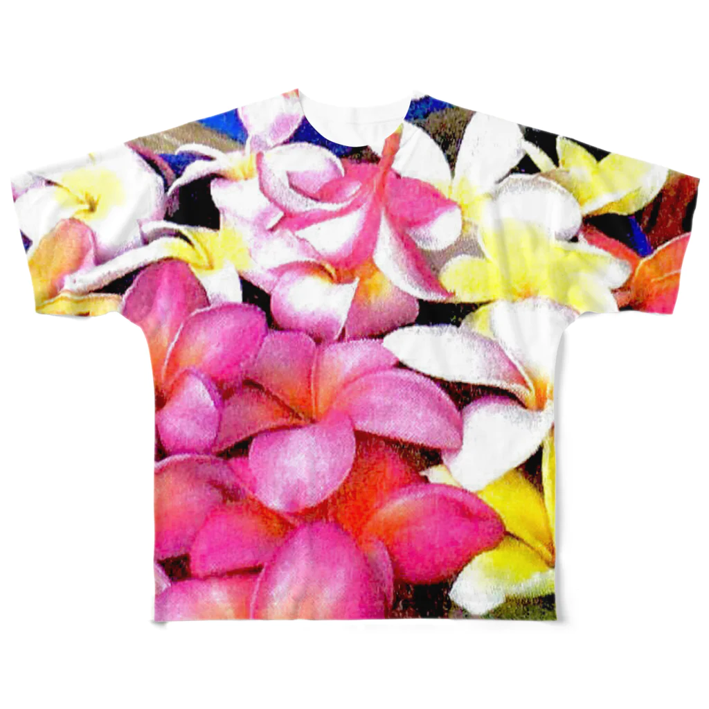 Stmuのハワイアン フルグラフィックTシャツ