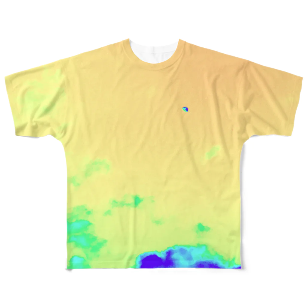 OtsuCHEEの夕方の月　カラー All-Over Print T-Shirt