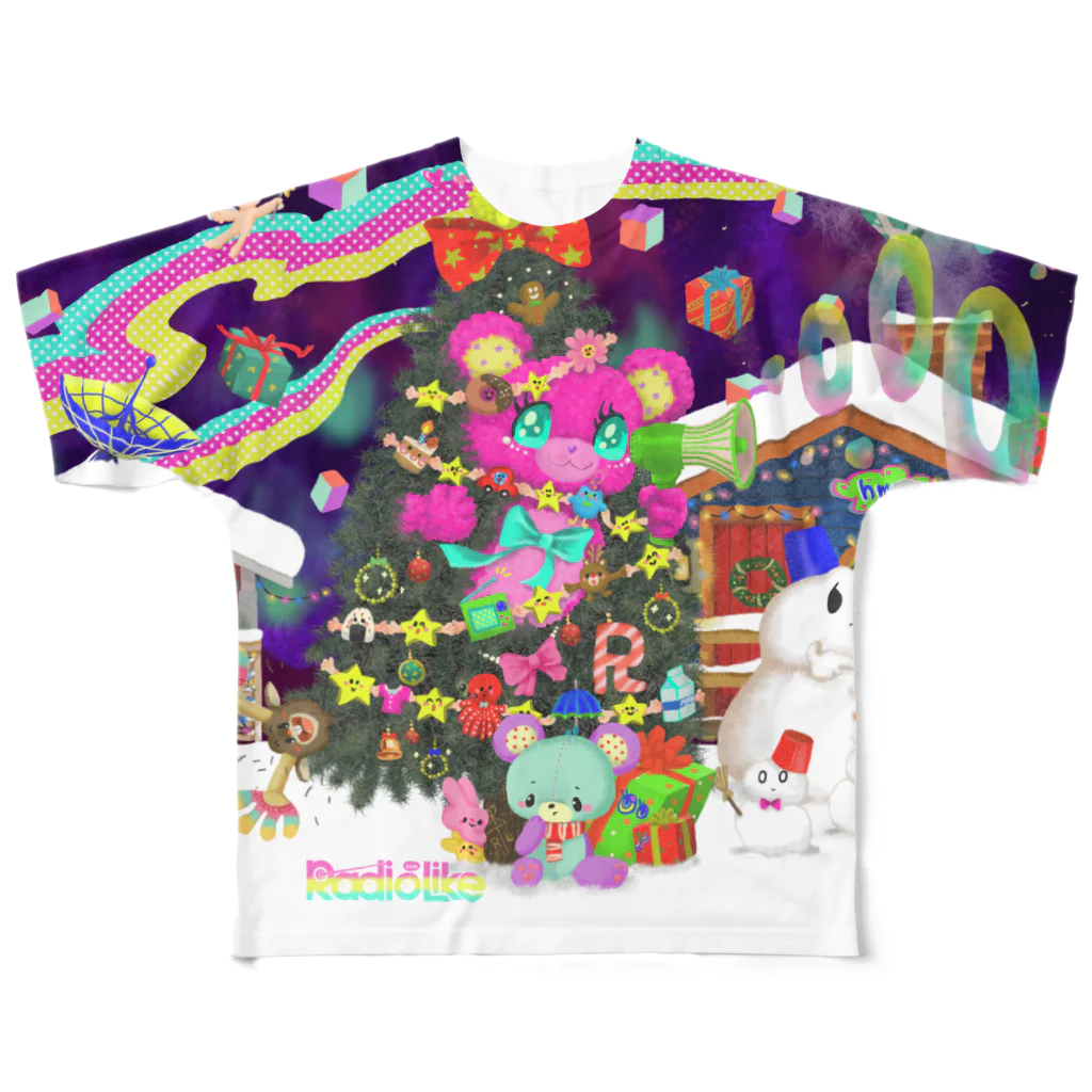 Radio Like hmm...のクリスマスツリー All-Over Print T-Shirt