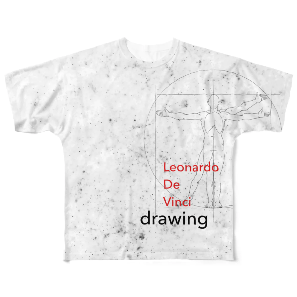 OtsuCHEEのウィトルウィウス　ホワイト All-Over Print T-Shirt