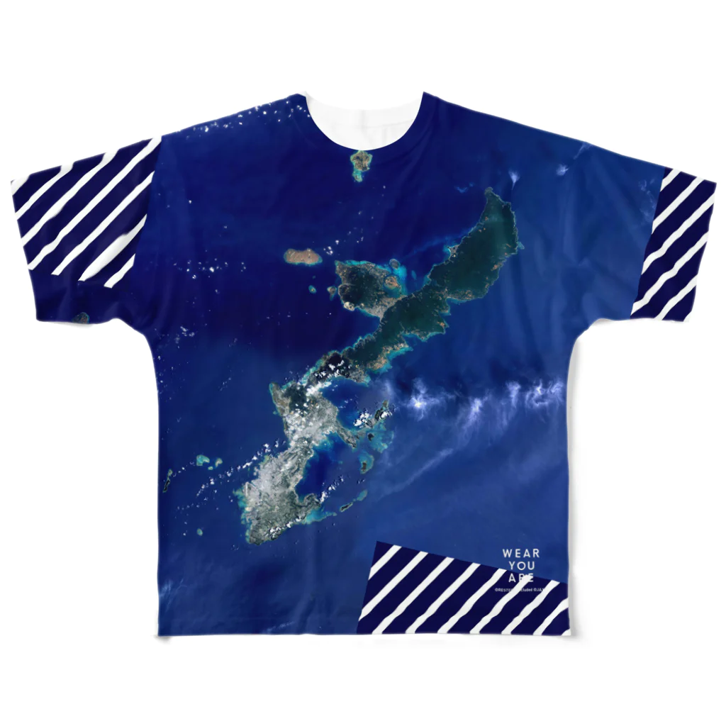 WEAR YOU AREの沖縄県 国頭郡 Tシャツ 両面 フルグラフィックTシャツ