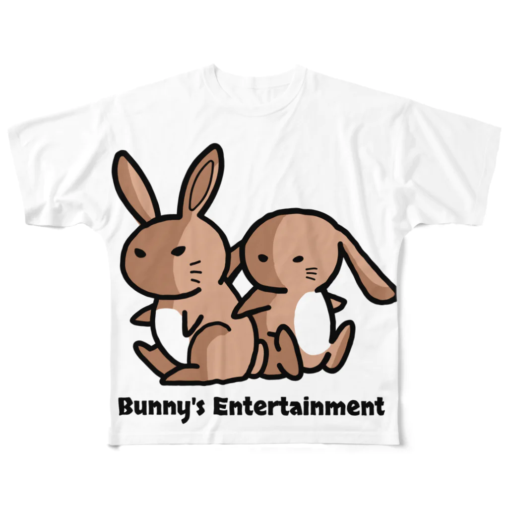 Bunny's Entertainmentの【Bunny's Enterteinment】公式キャラクター フルグラフィックTシャツ