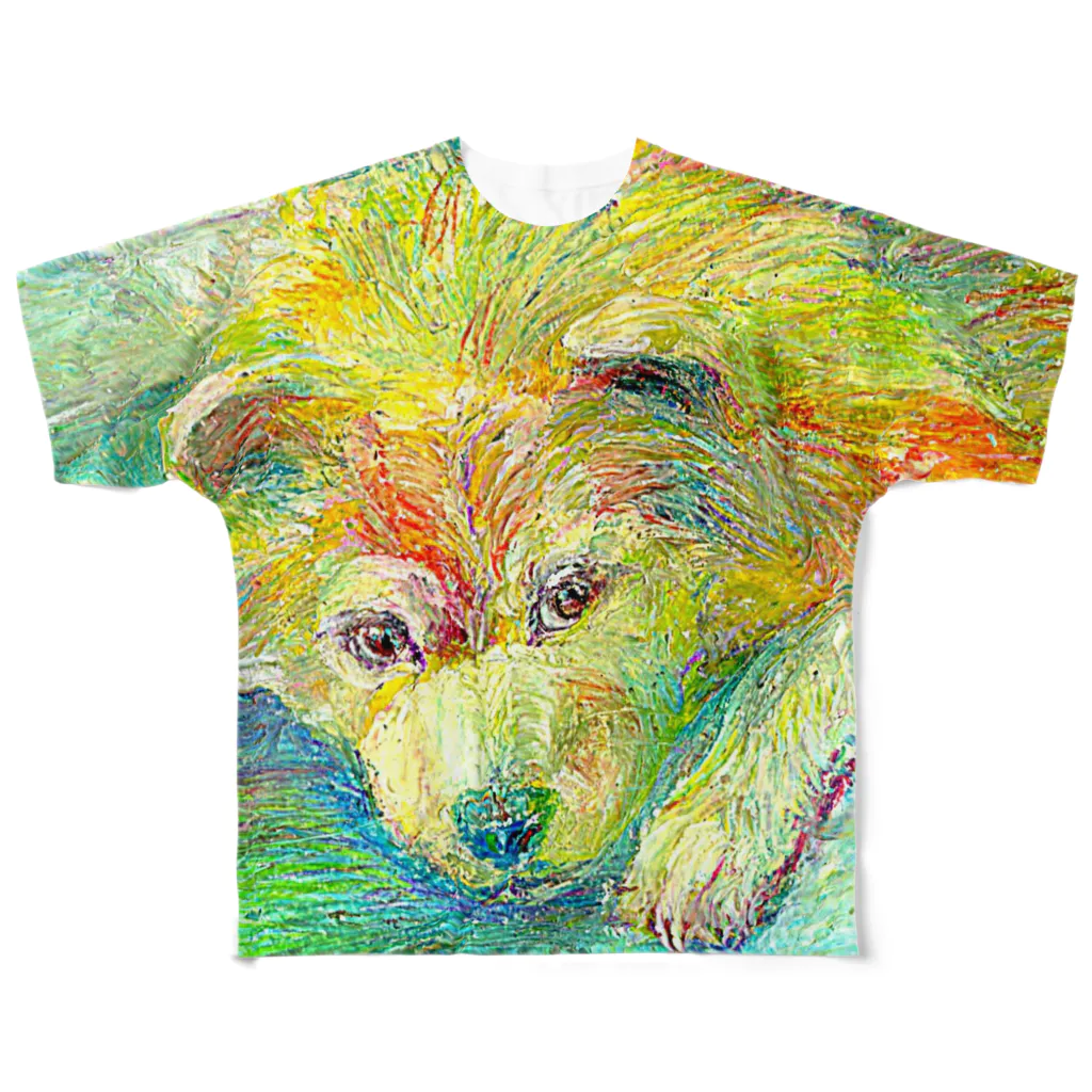 Hesperiidaeのきいろのイヌ フルグラフィックTシャツ