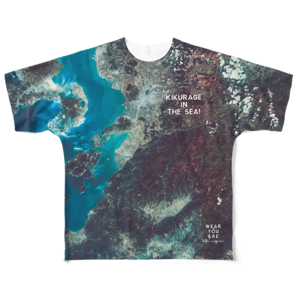 WEAR YOU AREの熊本県 八代市 Tシャツ 両面 All-Over Print T-Shirt
