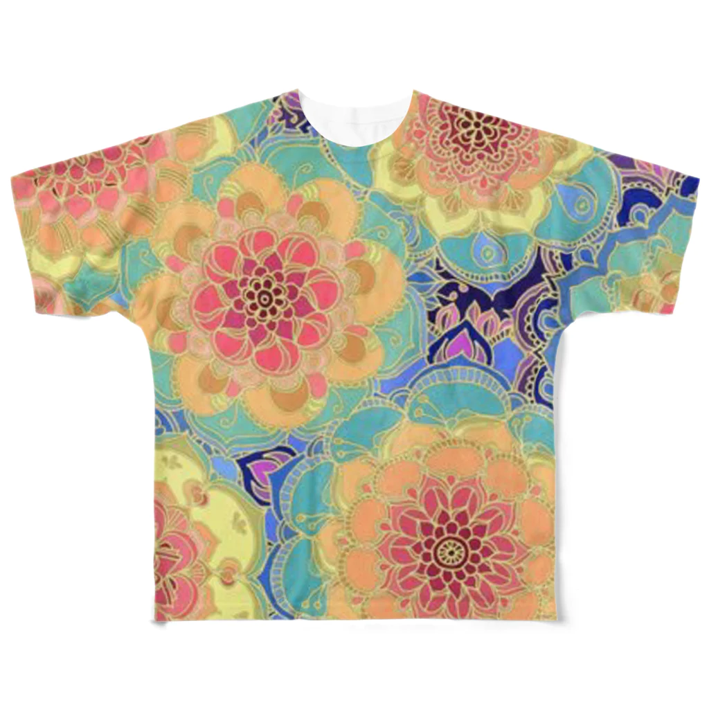 MINORIのノリノリお花 All-Over Print T-Shirt