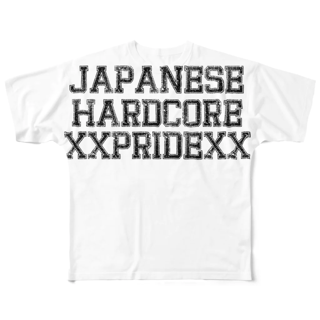 ドゥー物園のJAPANESE HARDCORE XXPRIDEXX フルグラフィックTシャツ