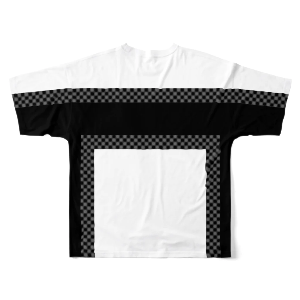 KihiroTakumiのKihiroTakumiロゴ入りTシャツ横 フルグラフィックTシャツの背面