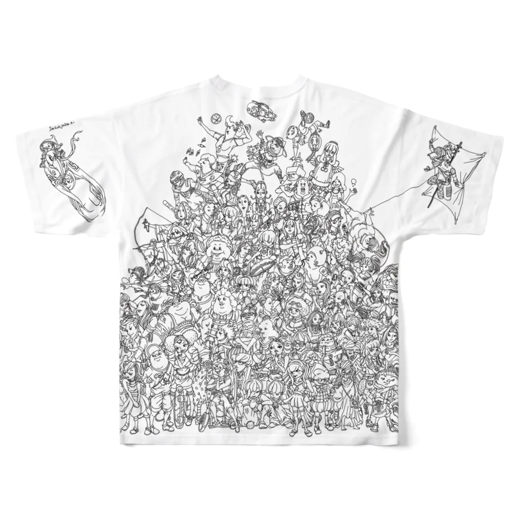 100KID'S YAKOUの100kid's yakou All-Over Print T-Shirt :back