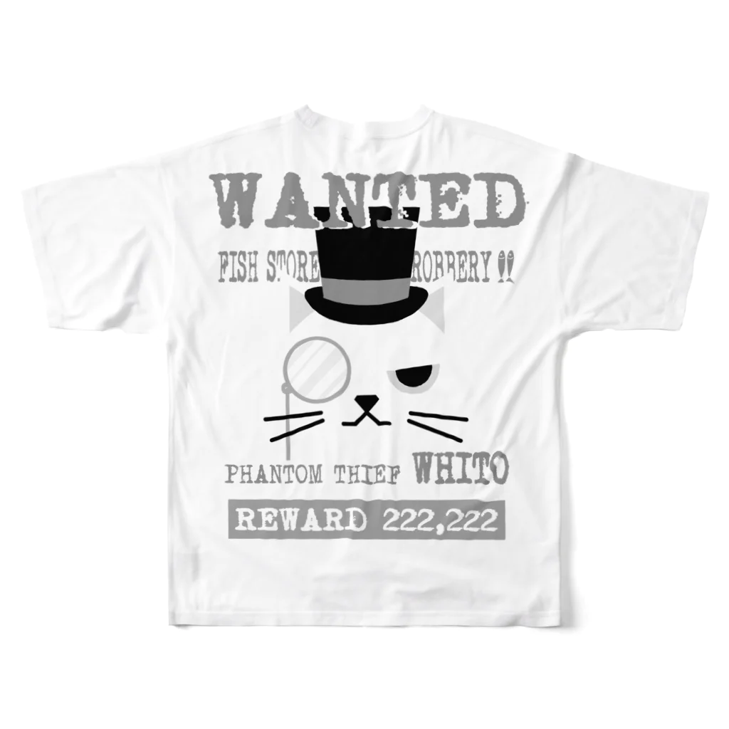 SU-KUのWANTED～怪盗ホワイト編～ All-Over Print T-Shirt :back