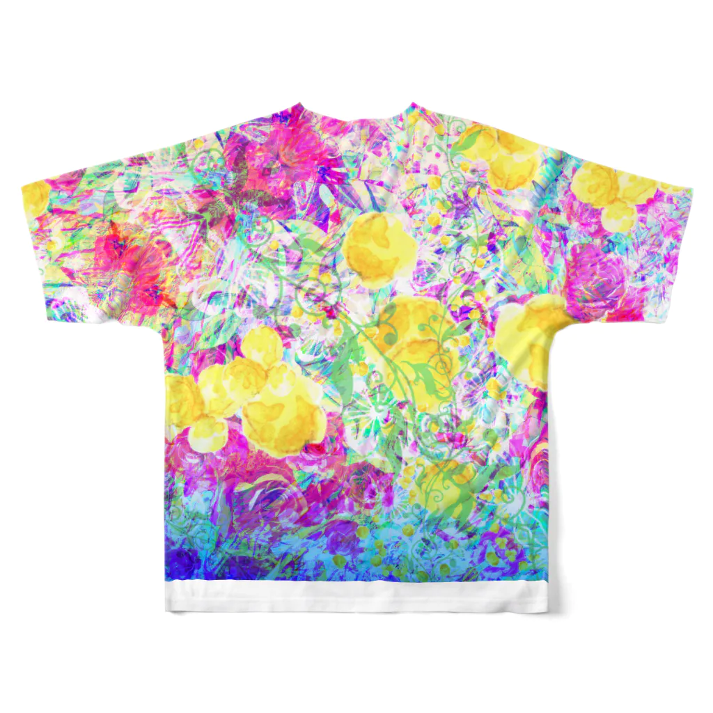 ✨🌈✨ユラクラカン🇯🇵 ✨🌈✨の🌹✨開花🌹✨ All-Over Print T-Shirt :back