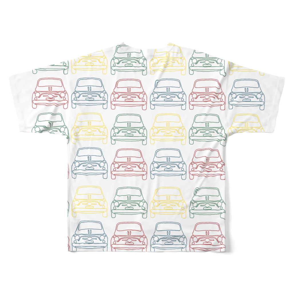 FLAT500のFIAT500 All-Over Print T-Shirt :back