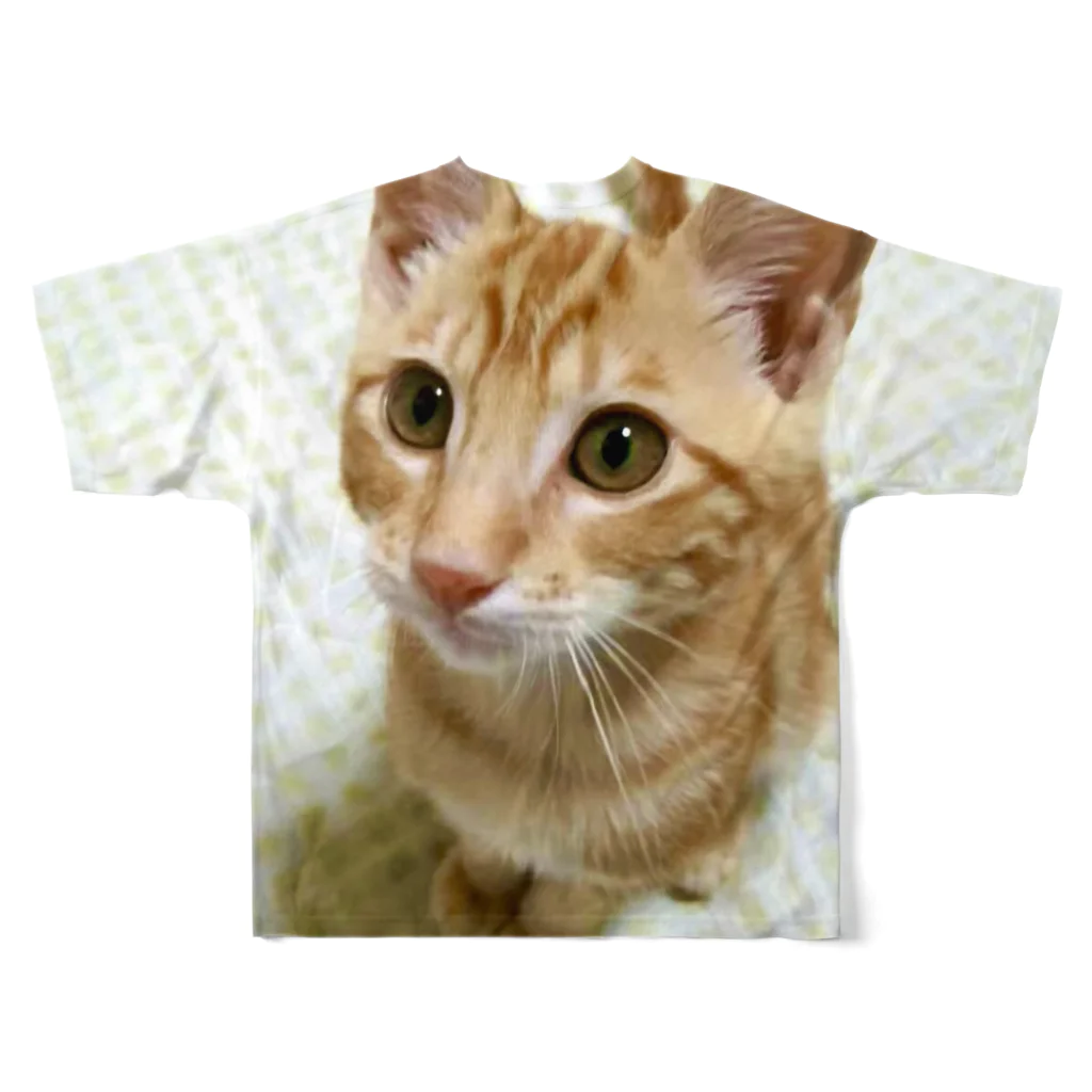 笹季のねこ フルグラフィックTシャツの背面