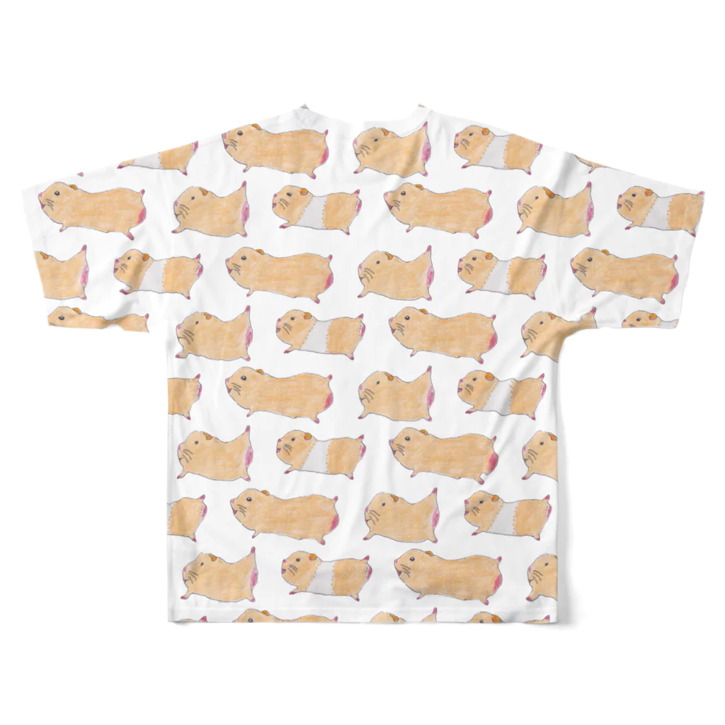 脳ちゃんショップすこのキンクマキラキラ☆ハムスターフルグラフィックTシャツ フルグラフィックTシャツの背面