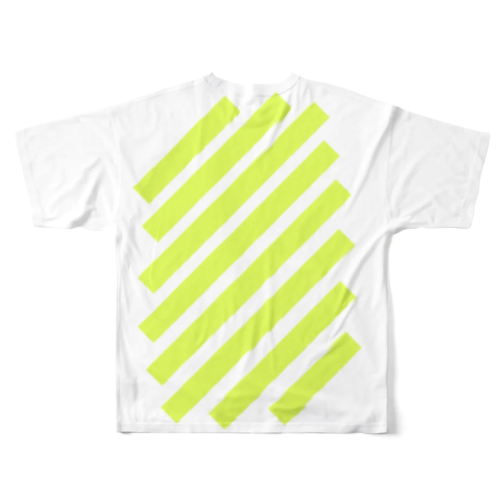 viofranme.のsuzuri_fullgraphicT-template-XL_slash_lime_yellow_ All-Over Print T-Shirt :back