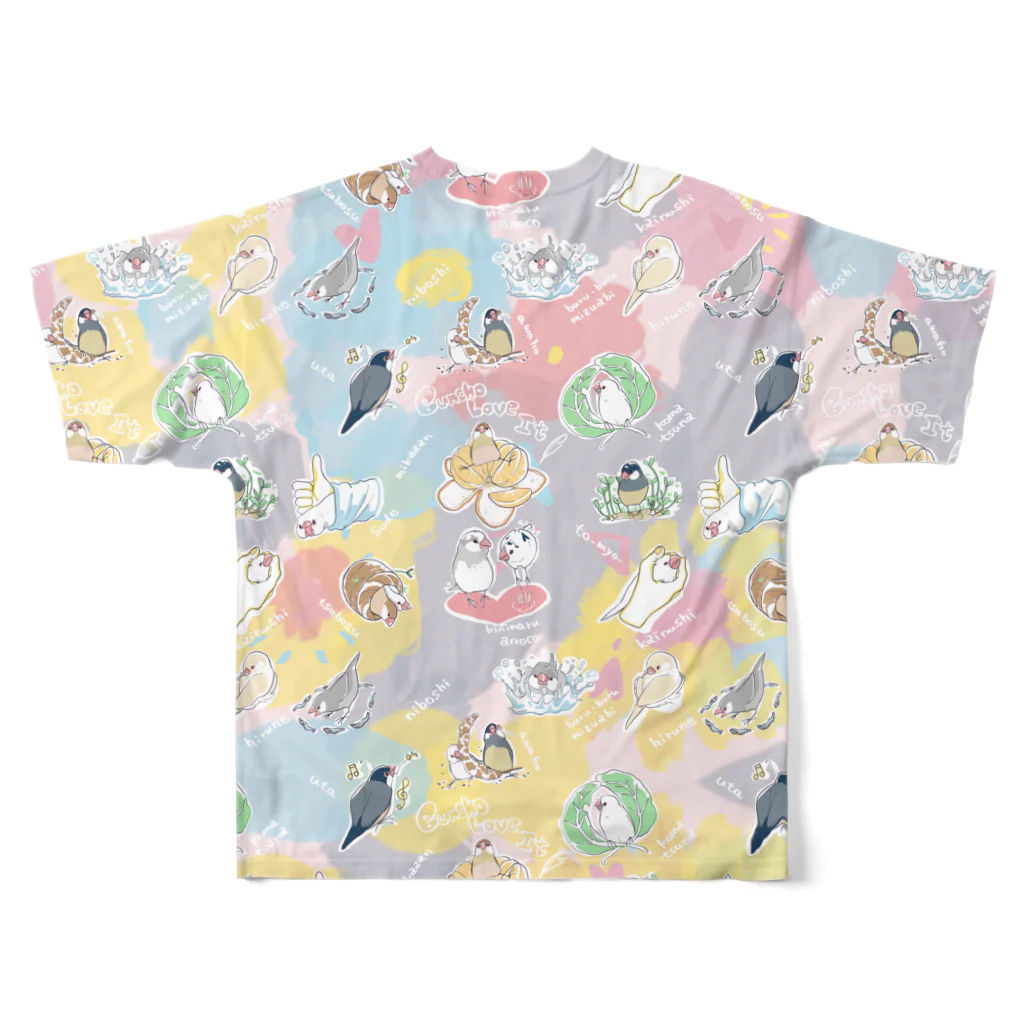 コトリコ雑貨のBuncho Love It All-Over Print T-Shirt :back