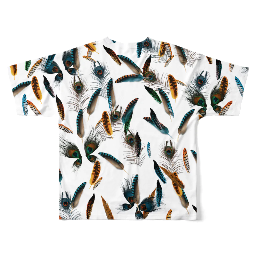 36.8℃のfeather All-Over Print T-Shirt :back