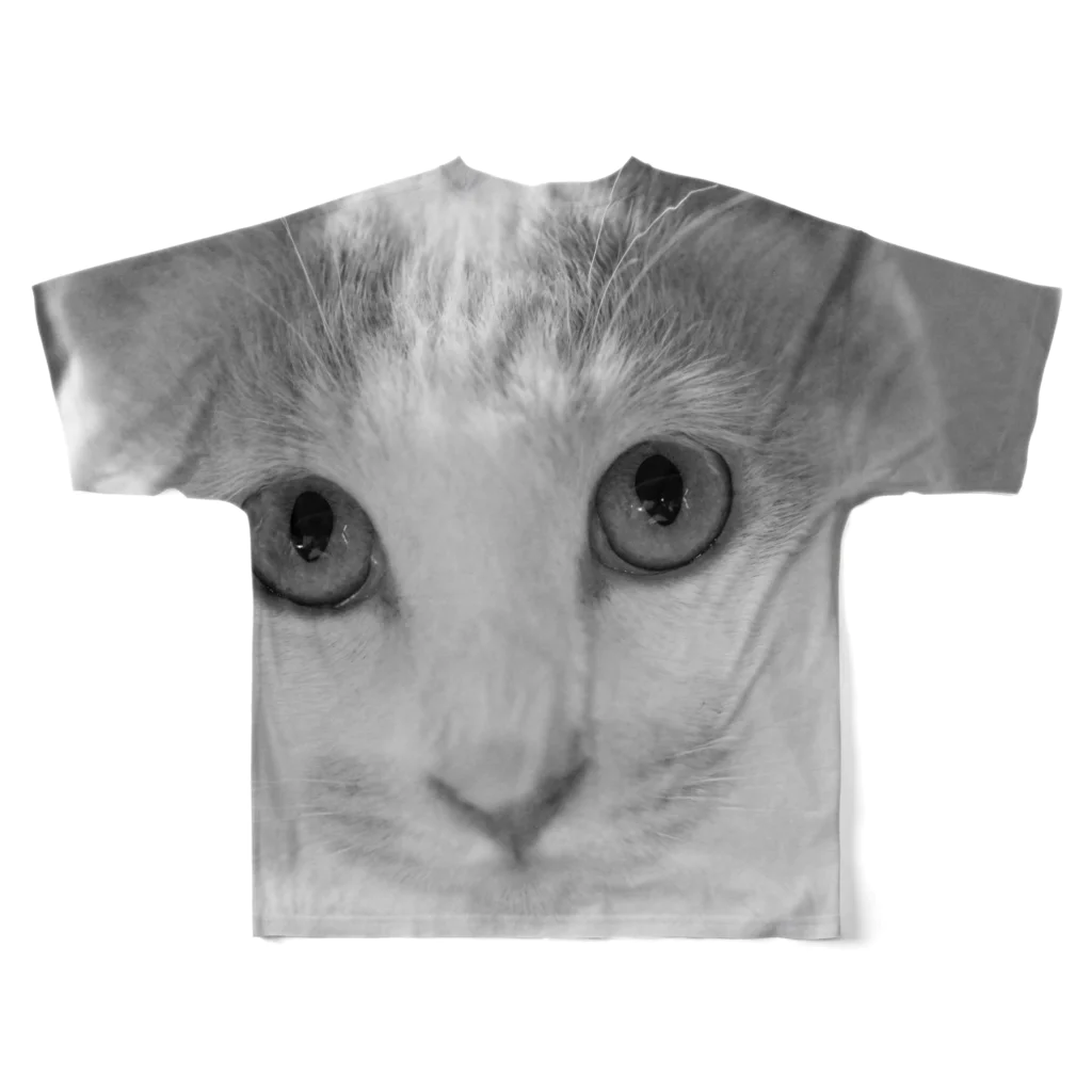 Twelve Catsの目力 フルグラフィックTシャツの背面