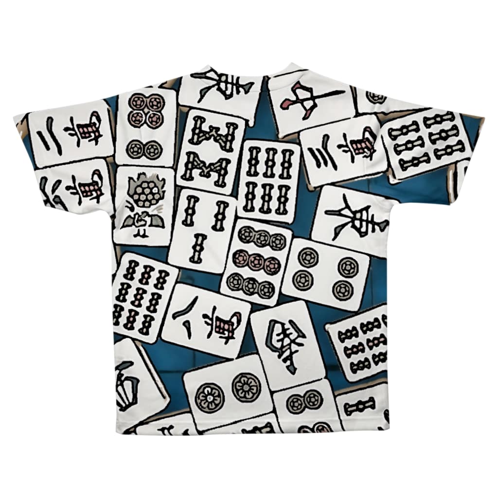 麻雀牌tシャツ 麻雀カッコイイシリーズ Tikinnyaro のフルグラフィックtシャツ通販 Suzuri スズリ