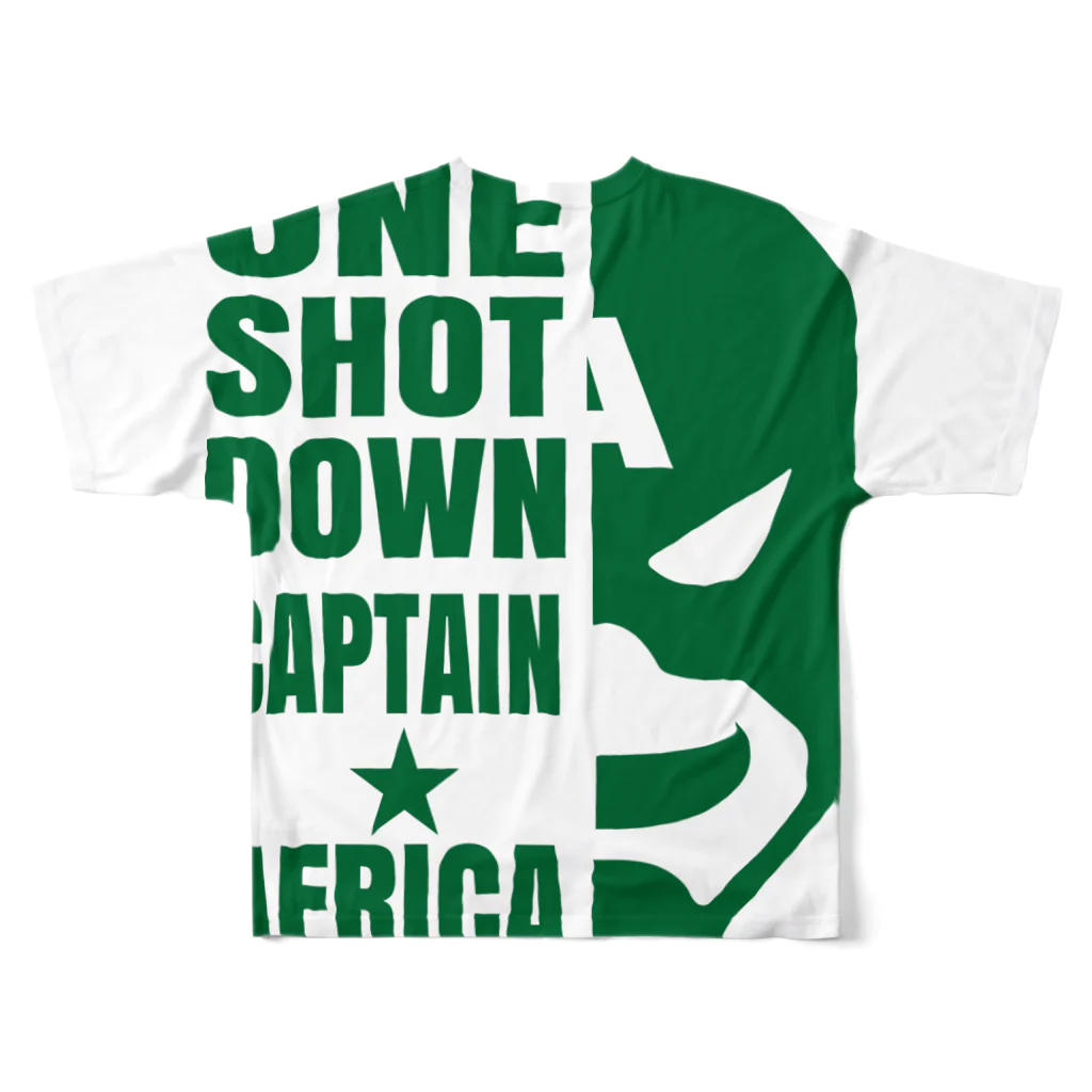 キャプテン☆アフリカのシークレットベース（秘密基地）のMAKE AFRICA GREAT AGAIN All-Over Print T-Shirt :back
