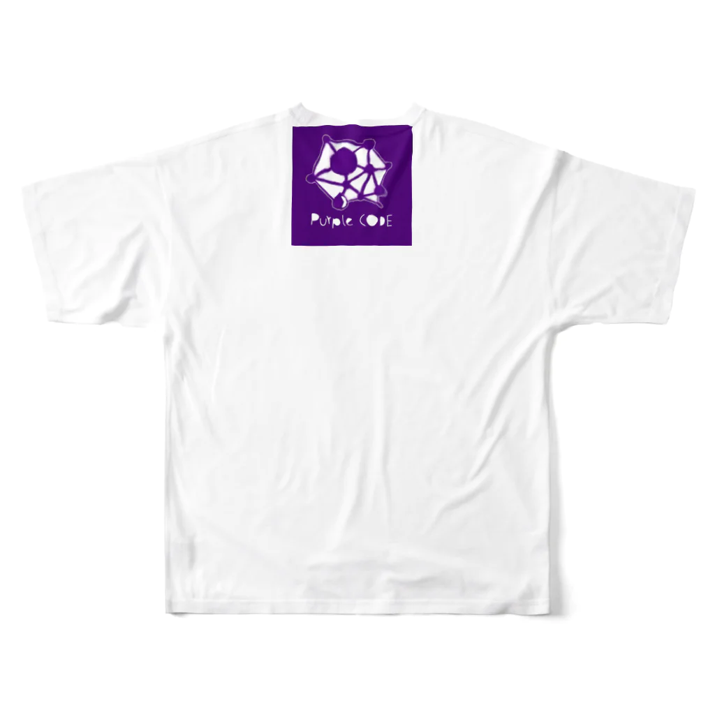 NPO法人 Purple Codeの【数量限定特価】パープルデー記念特価 All-Over Print T-Shirt :back