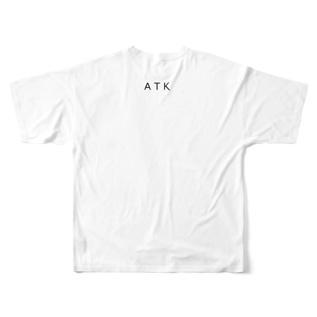 ATK Shopのもぶもぶシリーズ フルグラフィックTシャツの背面