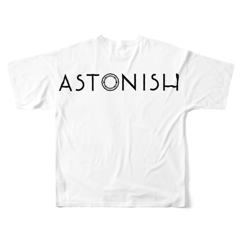 中野智仁のT-shirt ASTONISH  フルグラフィックTシャツの背面