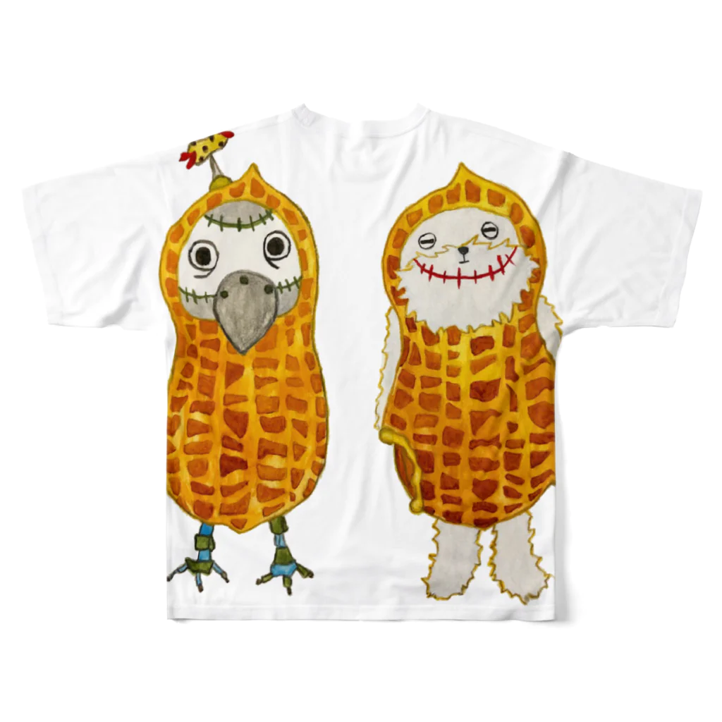 ねこぜや のROBOBO 福ちゃんロボ All-Over Print T-Shirt :back