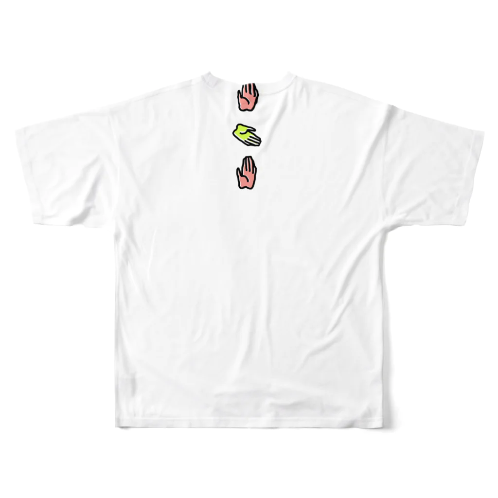 がんばらないちゃんの2番じゃだめなんですか？ All-Over Print T-Shirt :back