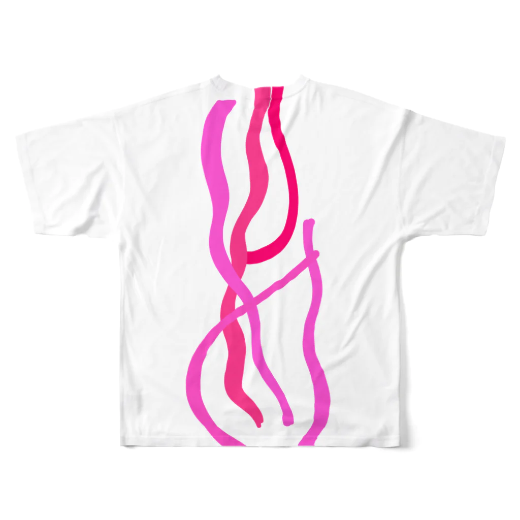 HISOMUのSONOKIMOCHI NI HISOMU All-Over Print T-Shirt :back