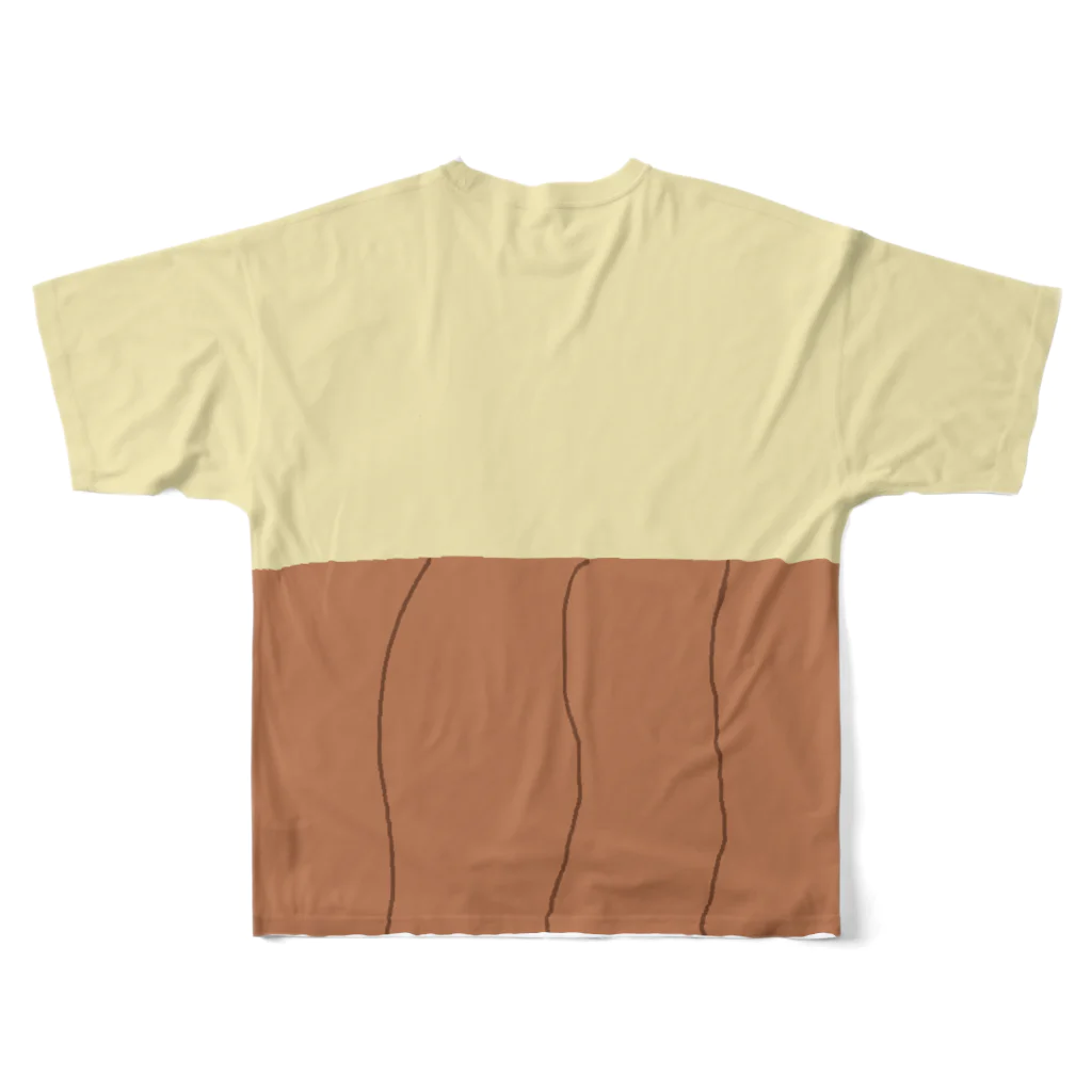 ろっちな ⊿°のお部屋装備１号 All-Over Print T-Shirt :back