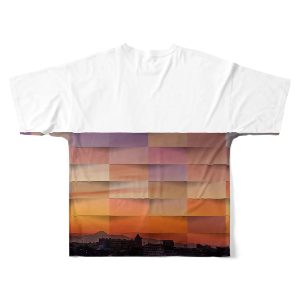 Dear_factoryのSunset_to you フルグラフィックTシャツの背面