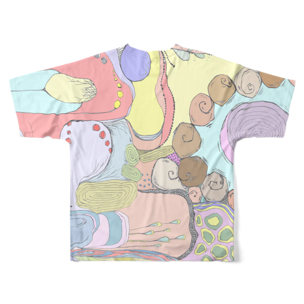 【Yuwiiの店】ゆぅぅぃーの模様 All-Over Print T-Shirt :back