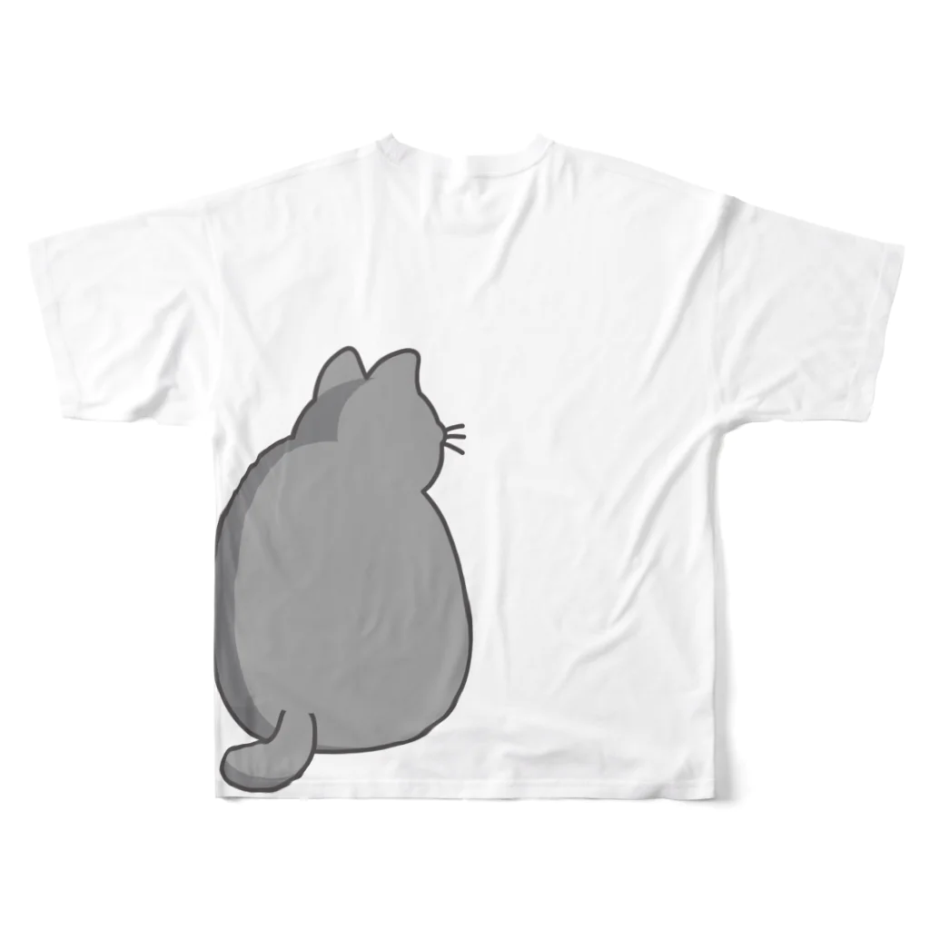 細々のみゃ～ご フルグラフィックTシャツの背面