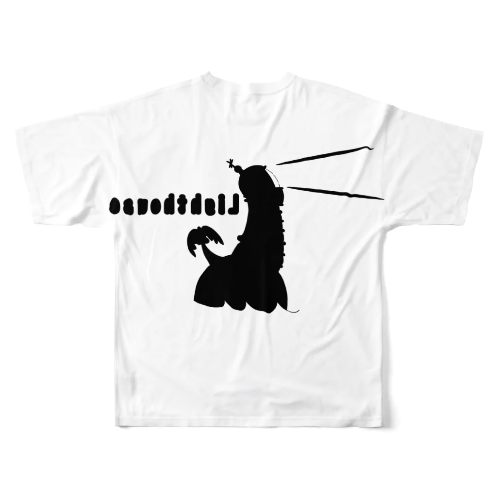 茶暮れの灯台くん All-Over Print T-Shirt :back
