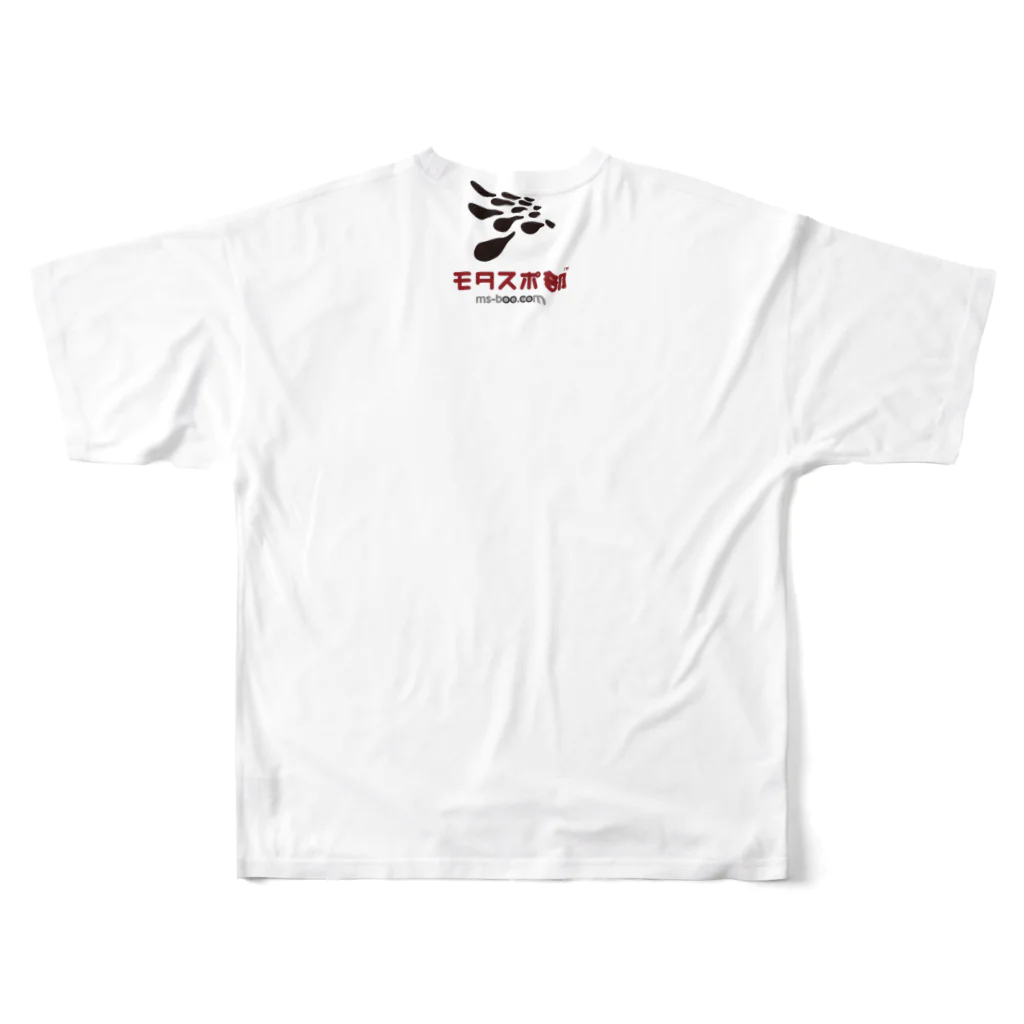 あるルートのTEAM モタスポ部 RACING All-Over Print T-Shirt :back