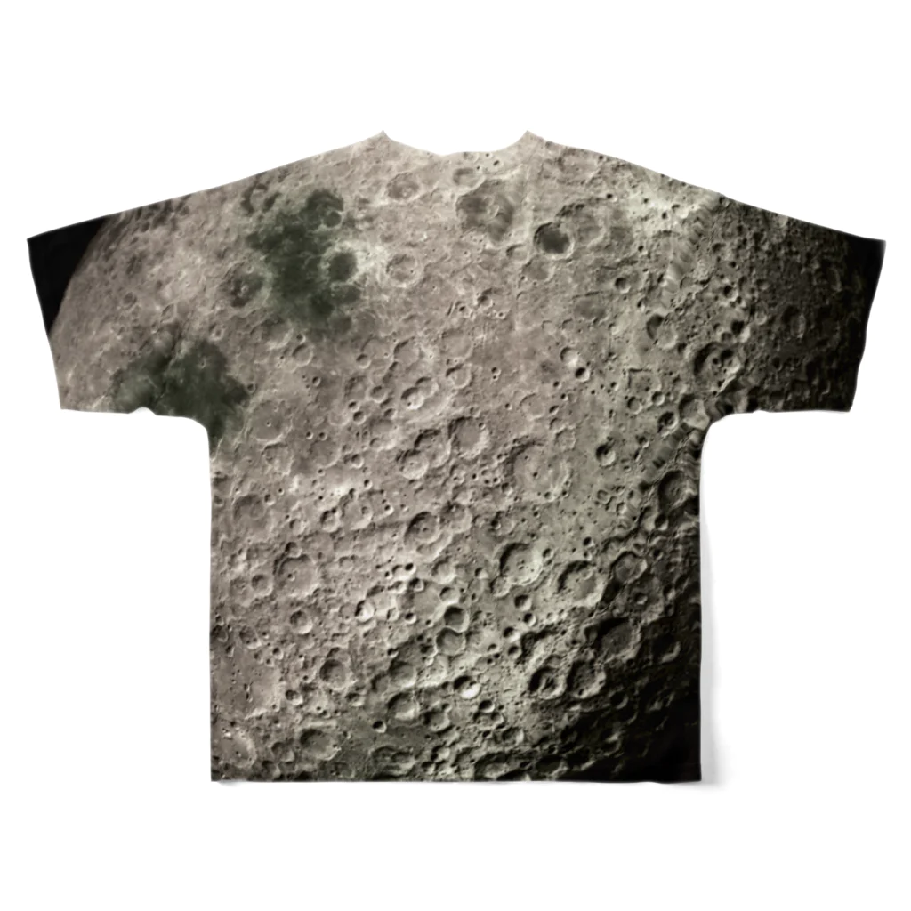 SPACE++の” the MOON - 愛と幸運の星 ” フルグラフィックTシャツの背面