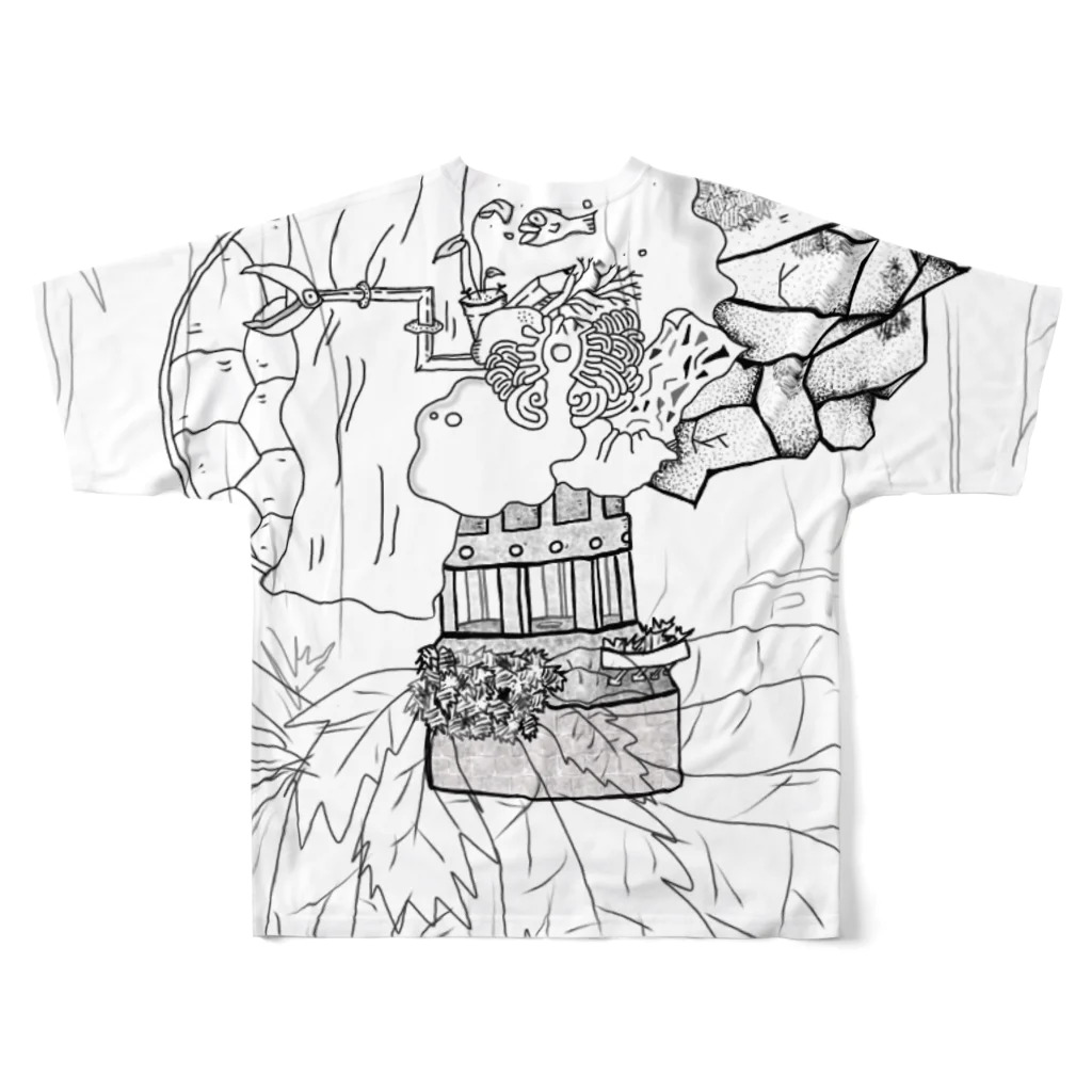 nanalo_olのコペルニクス (rough 1) All-Over Print T-Shirt :back