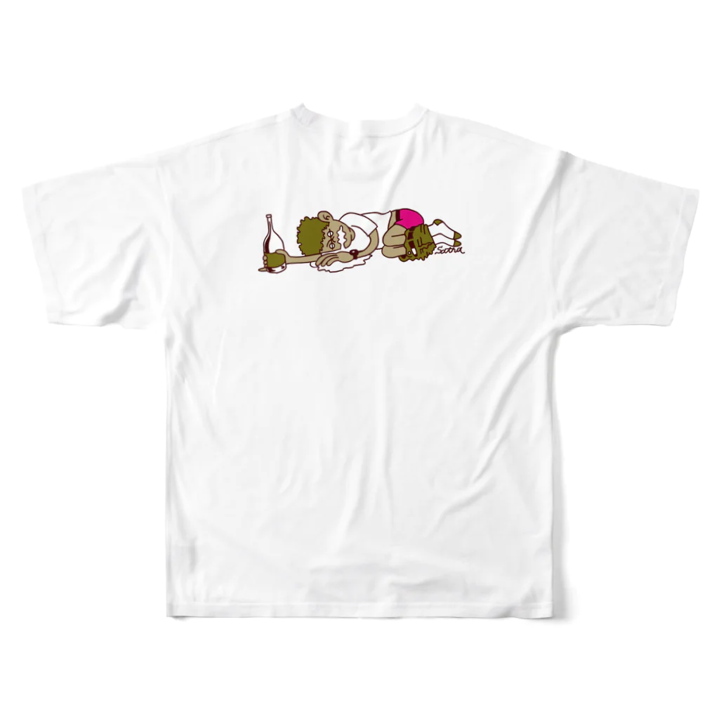 DODODORIの飲杉多（のみすぎた）くん All-Over Print T-Shirt :back