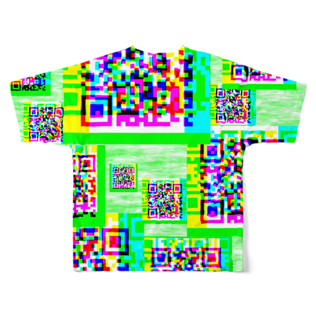 YURURIのQR フルグラフィックTシャツの背面