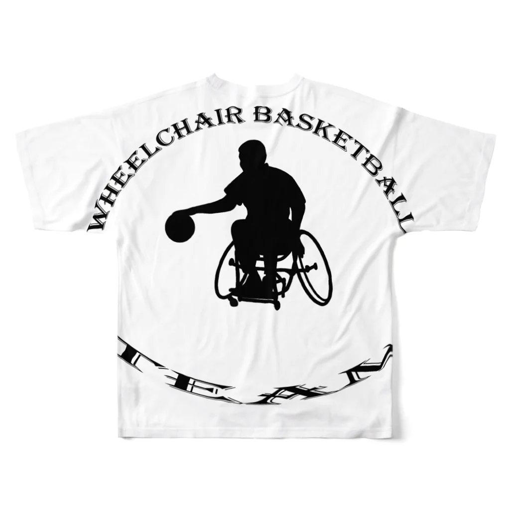 NOMAD-LAB The shopの車椅子バスケ！ フルグラフィックTシャツの背面