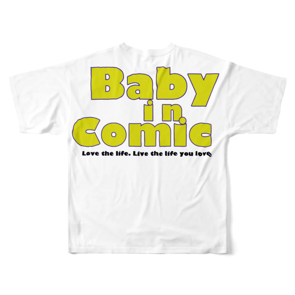 yuuusukeのBaby Tシャツ フルグラフィックTシャツの背面