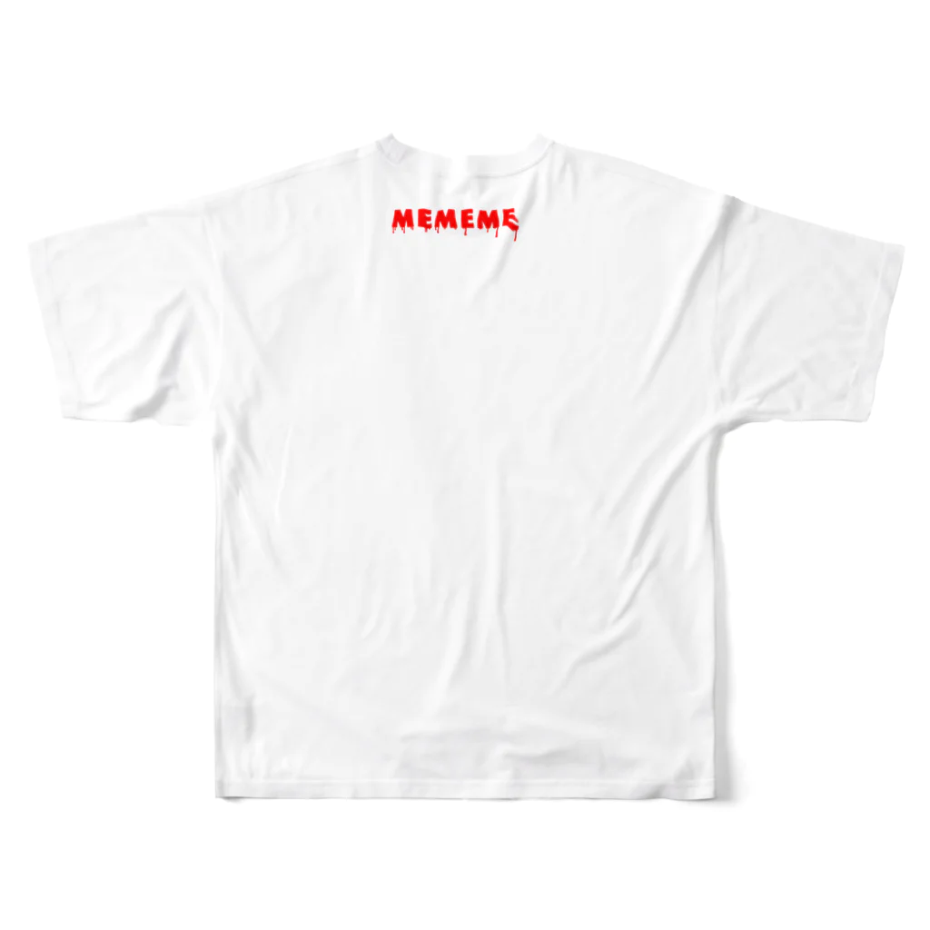 meMEmeの夏に殺される フルグラフィックTシャツの背面