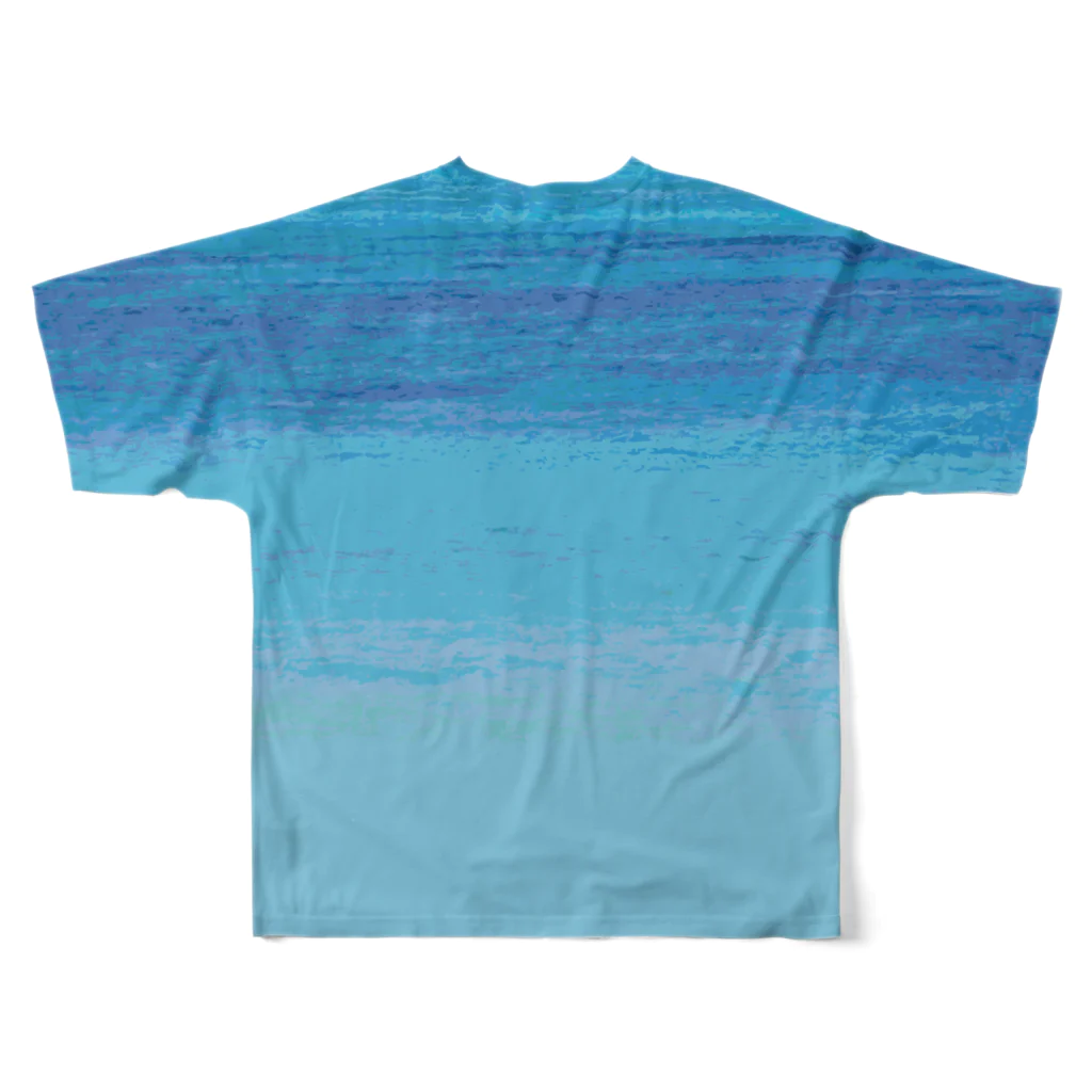 yoron blue. OnDemandのウドゥヌス フルグラフィックTシャツの背面