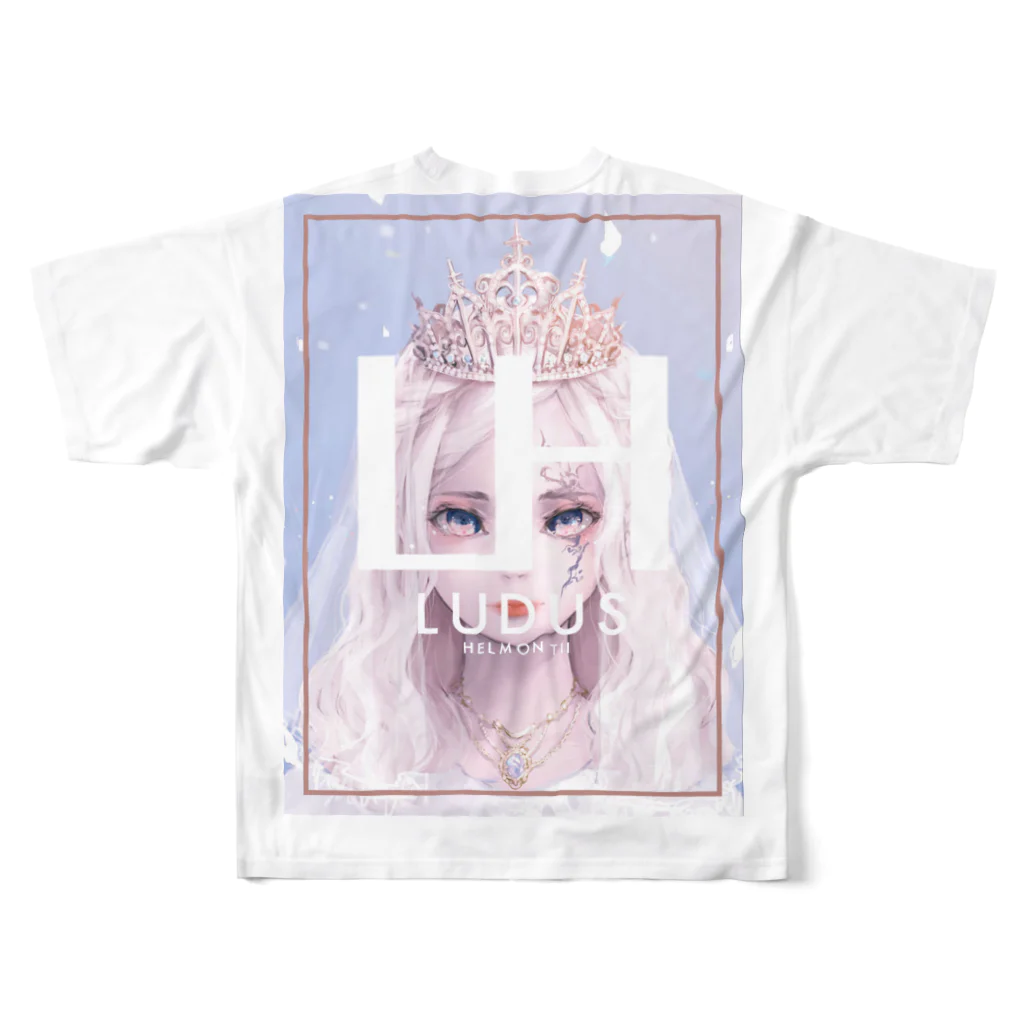 LUDUS helmontiiのLUDUS helmontii Princess フルグラフィックTシャツの背面