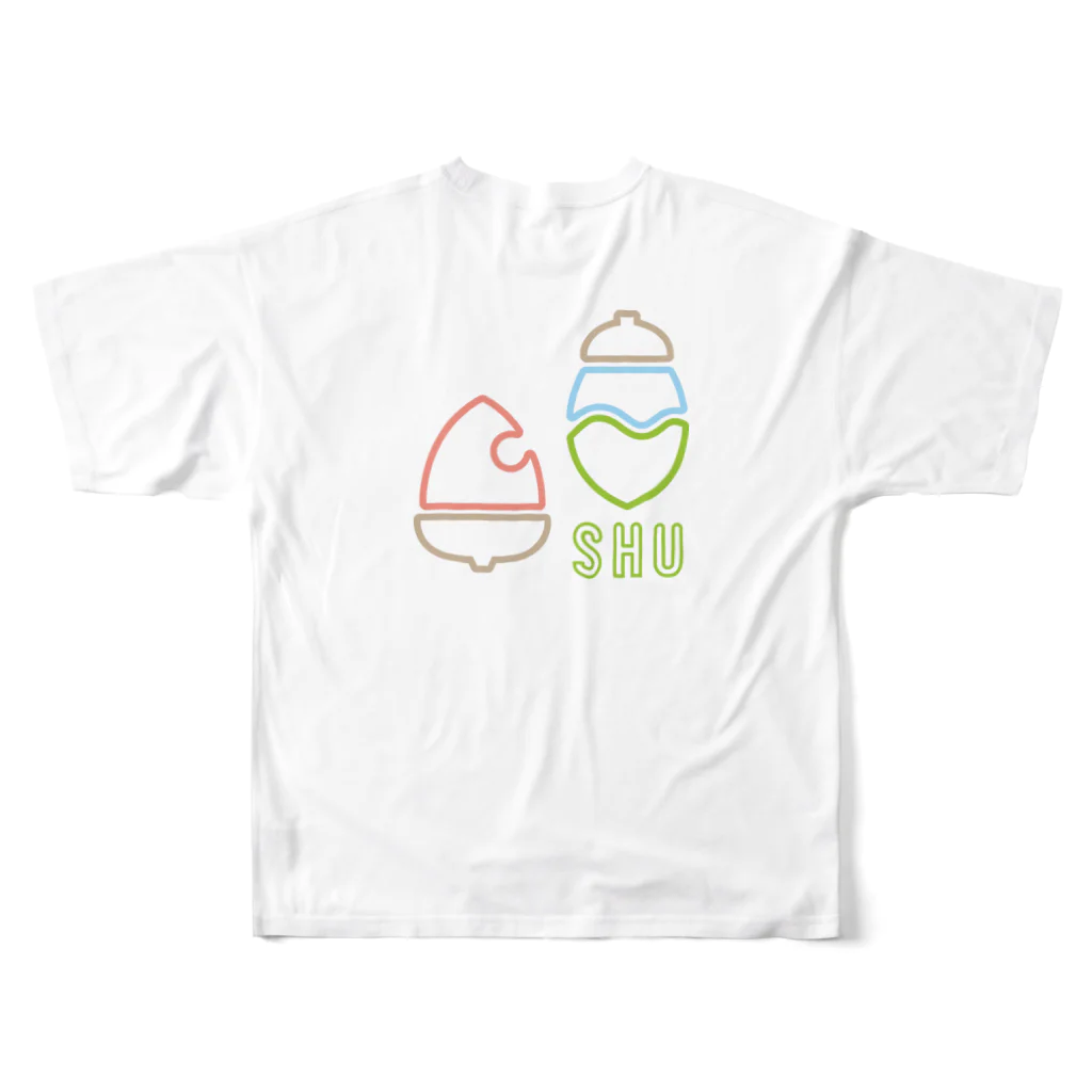 樹木・環境ネットワーク協会(shu)のグリーンセイバーロゴ All-Over Print T-Shirt :back