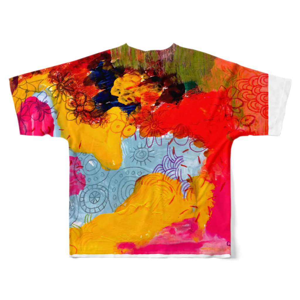 cocochiiLANDのｄ ｒ ａ ｗ ｉ ｎ ｇ ！ All-Over Print T-Shirt :back