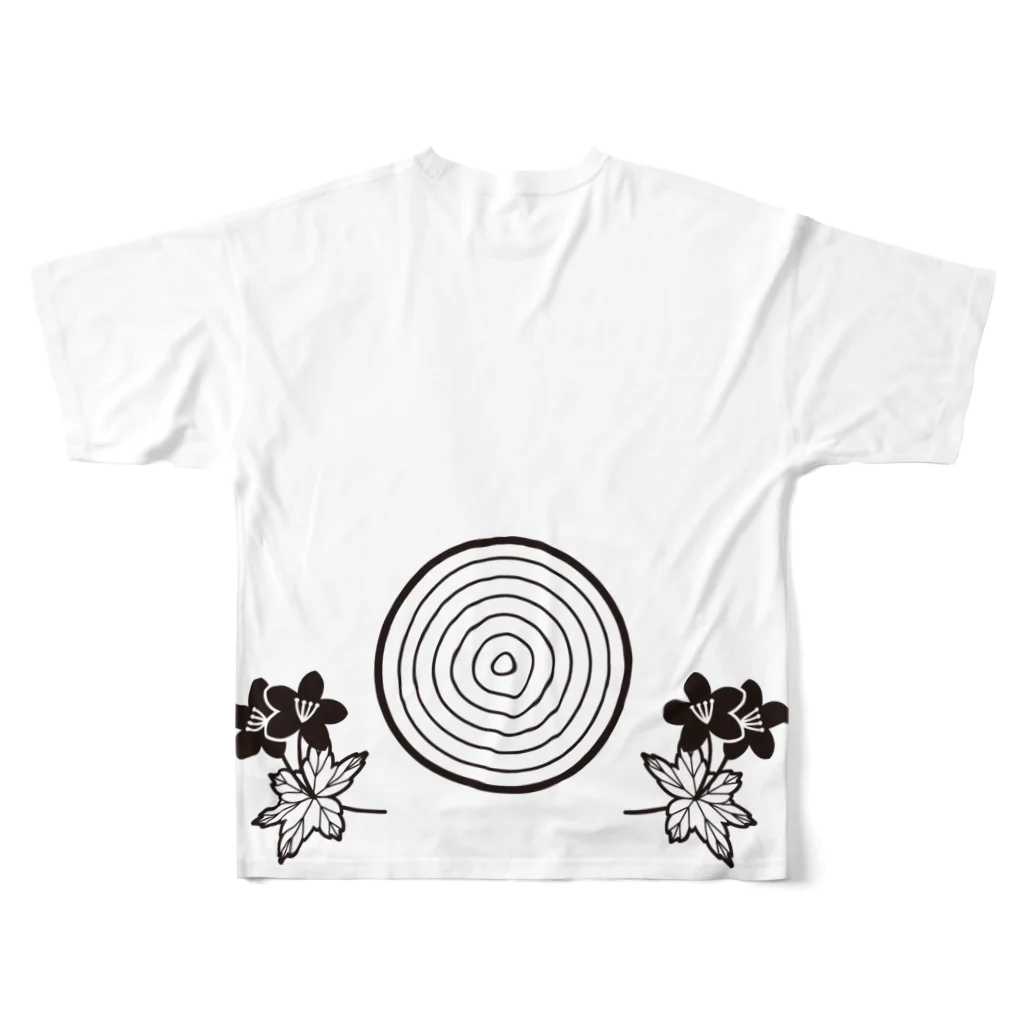 樹木・環境ネットワーク協会(shu)のKANBADGE All-Over Print T-Shirt :back