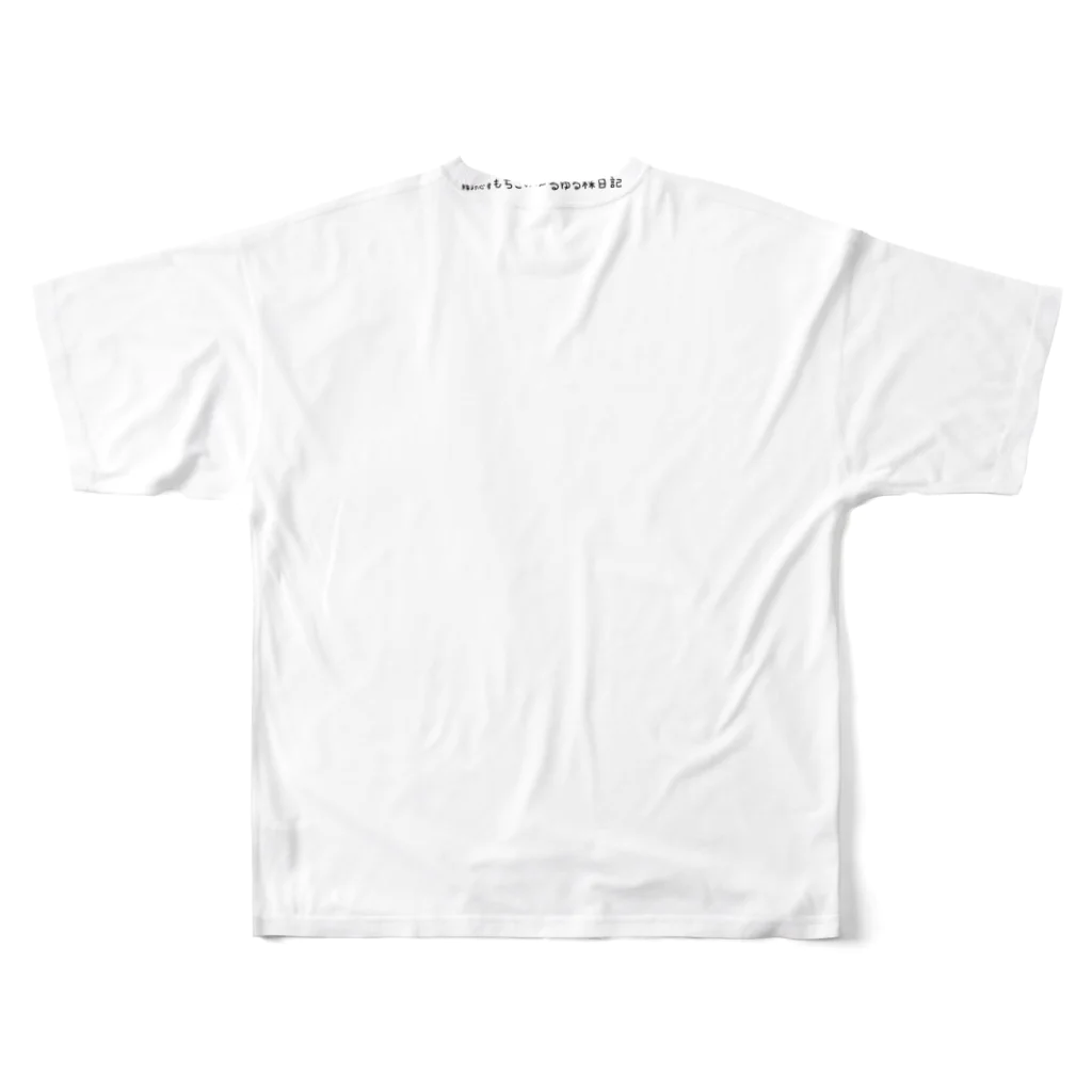 もちこのポンドルTシャツ All-Over Print T-Shirt :back