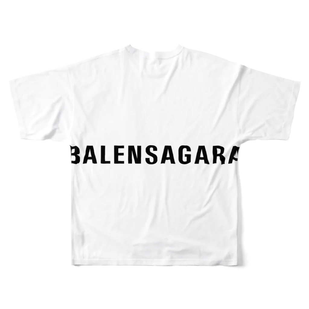 BALENSAGARAのFUCK T フルグラフィックTシャツの背面