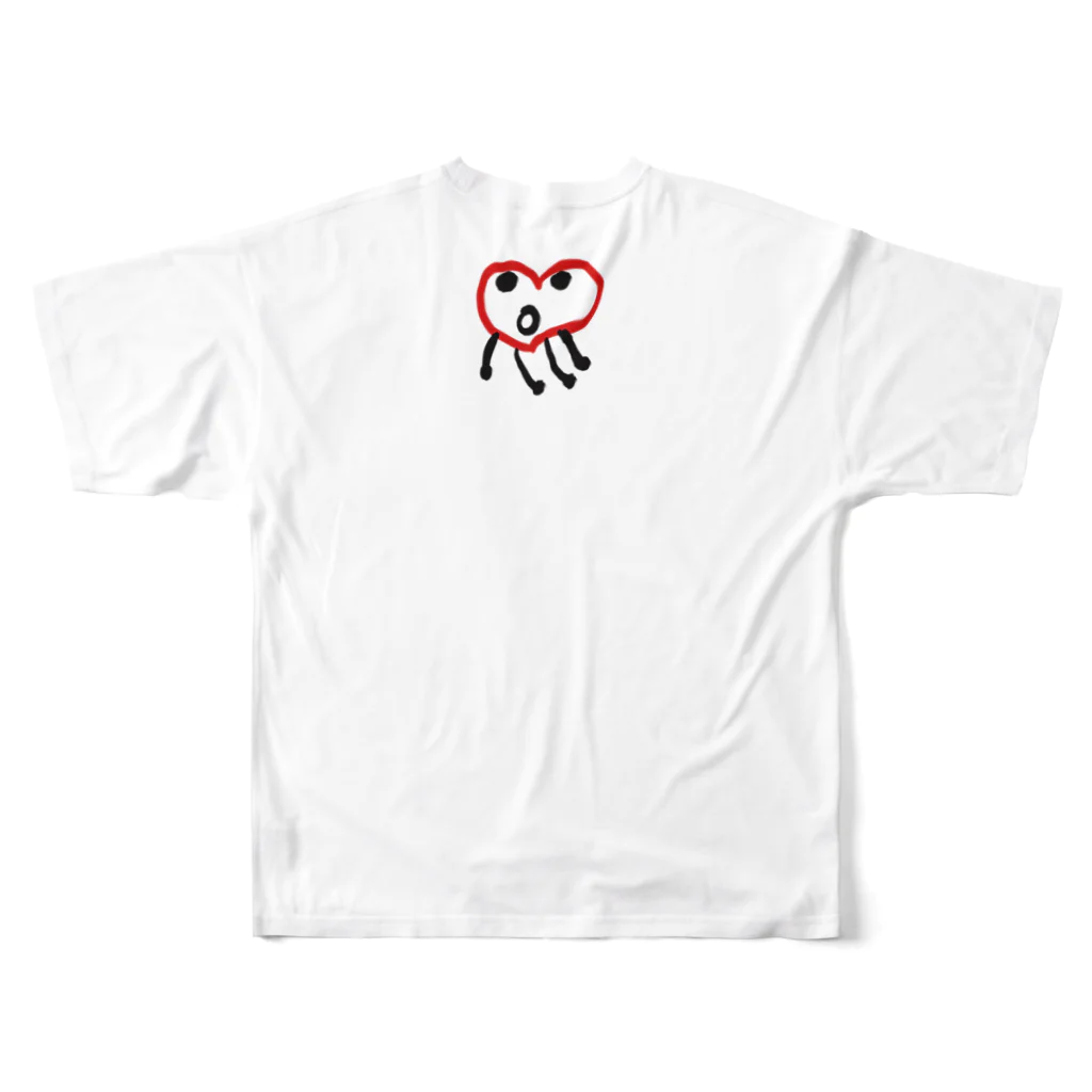 Venizakuraのらくがきくん フルグラフィックTシャツの背面